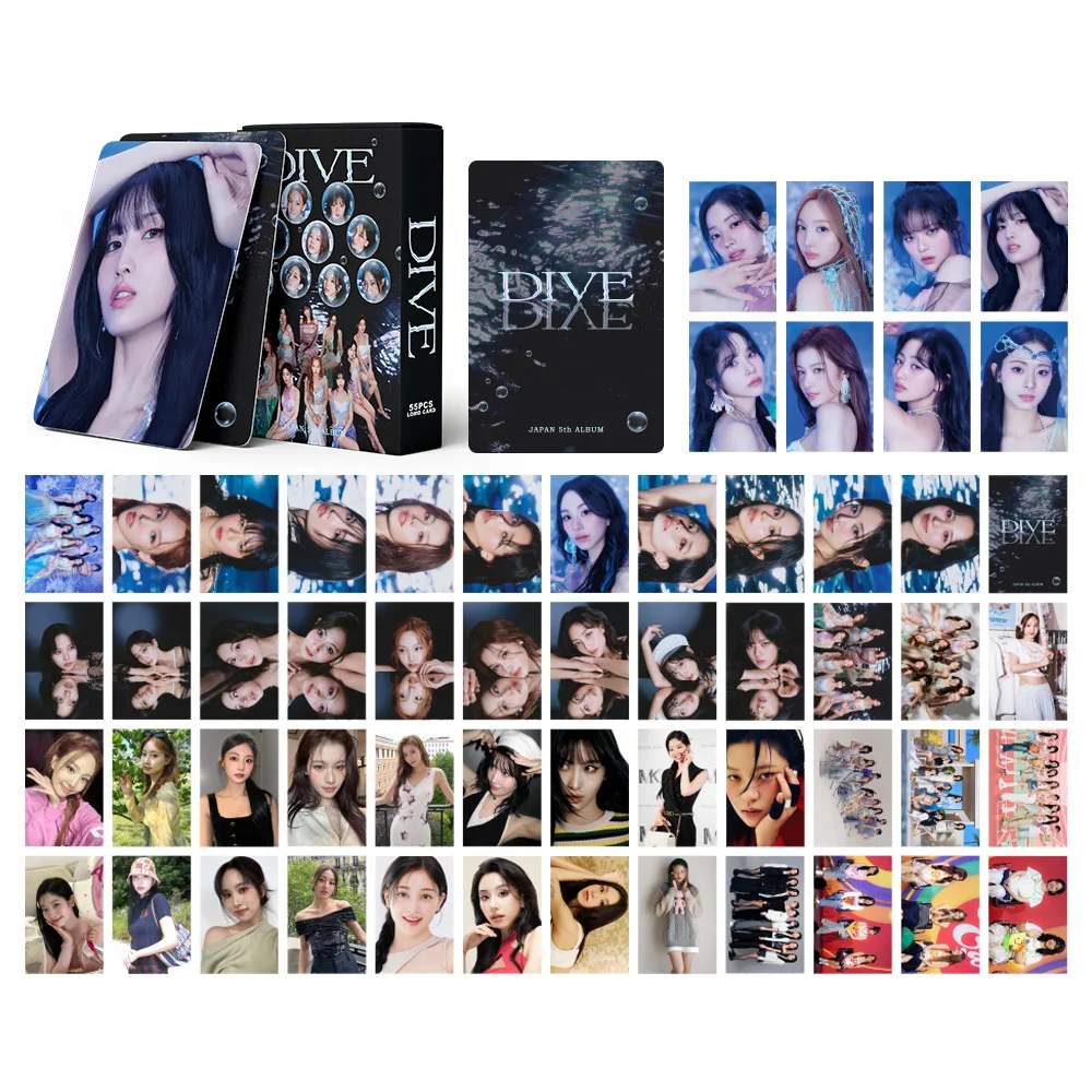 KPOP  DIVE Photo card DIVE Pictures TZUYU IM NAYEON Momo Mina Sana Sally Lomo card KPOP Lomo card