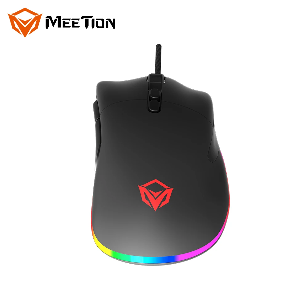 MEETION MT-GM20_2023 Wired Gaming Mouse 6Keys Wired Ergonomic Mouse Gamer RGB Backlit Glowing Gaming Mouse