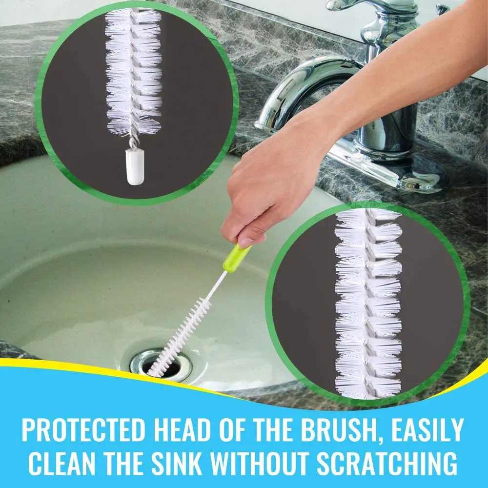 bottle cleaning brush aet - long handle bottle cleaner for washing narrow neck beer bottles/lid cleaner brushes