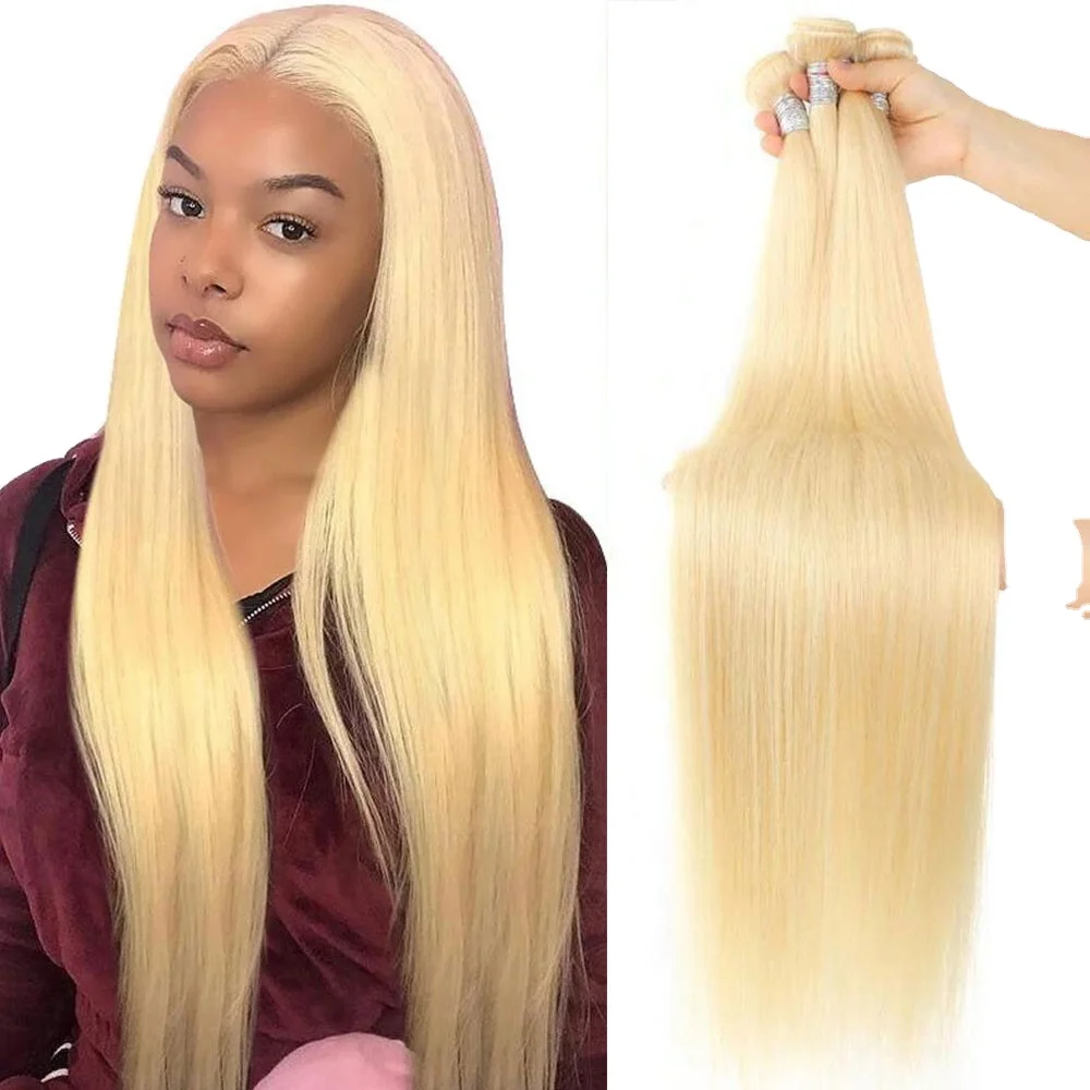 
 Оптовая продажа 613 виргинские волосы с кутикулой в одном направлении пучки волос блондинка с закрытием, дропшипинг норки 10-26 дюймов бразильские волосы 10 