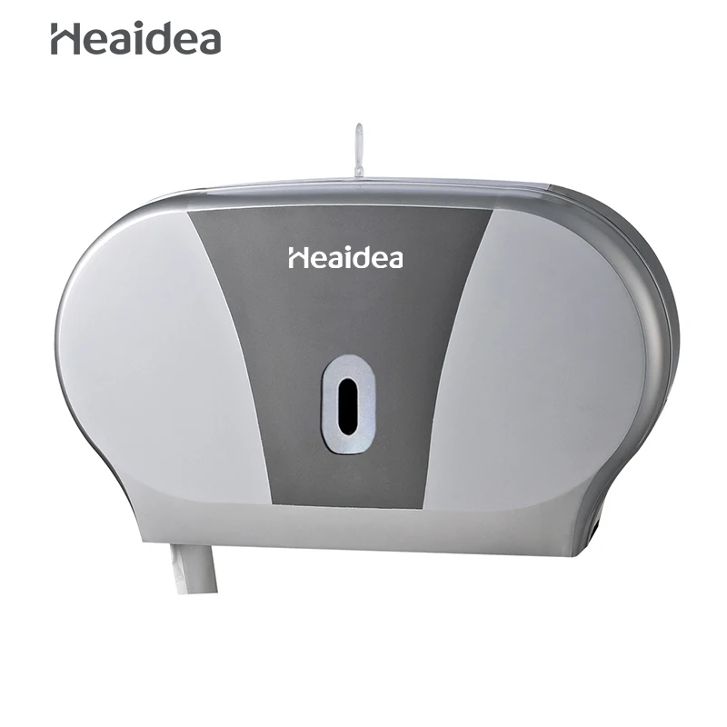 Heaidea double jumbo roll tissue dispenser 2 in 1 large capacity dual/twin toilet paper dispenser bathroom restroom CD-8012