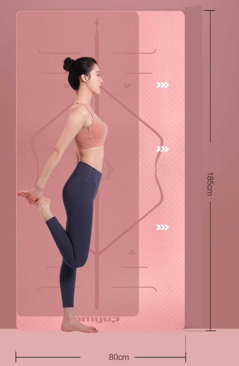 Hot Sales Yoga Mats Custom Print Eco Friendly Comfort Yoga Mat Wholesale for Balance Training