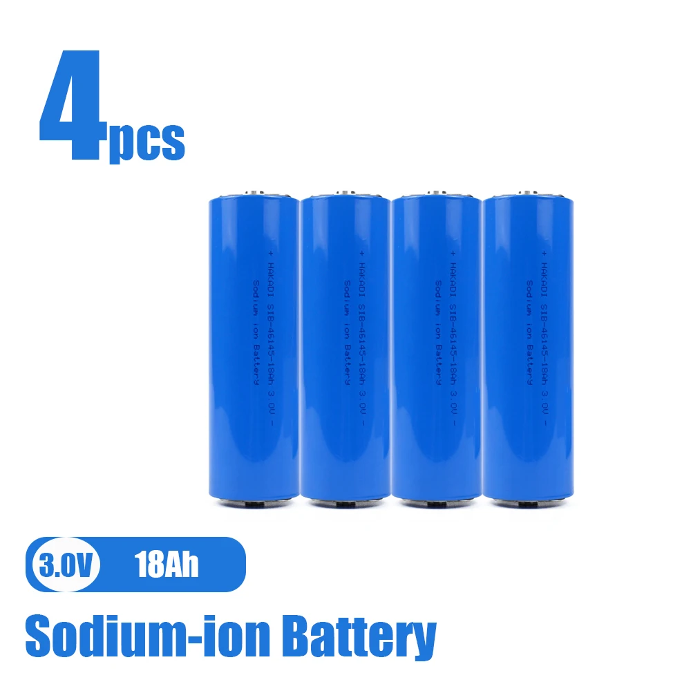 HAKADI SIB 3V 18AH Na ion batteries 18000mah High Capacity Safety 46145 for DIY 12V 48v Electric Scooters Bike Energy Storage