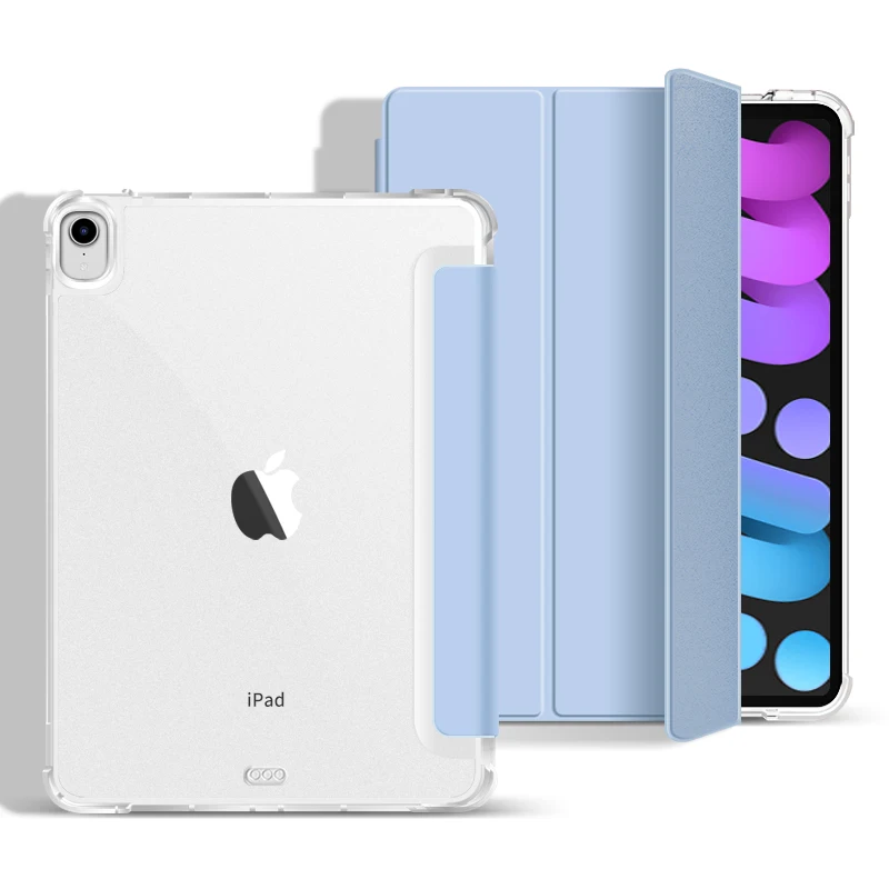 Мини 6-й полупрозрачный жесткий чехол из поликарбоната мягкий ТПУ для iPad mini 6 8 3 дюйма