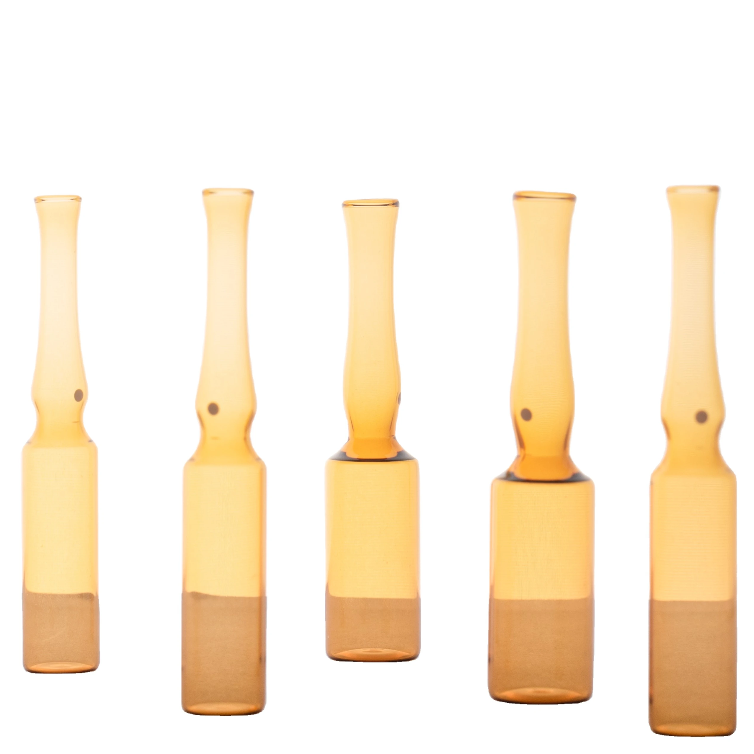 type A B C D pharmaceutical injection for 1ml Clear Amber glass ampoules with silk screen printing
