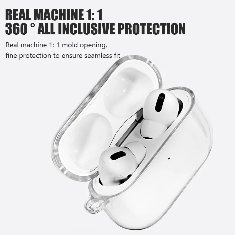 Тонкий прозрачный чехол из ТПУ для наушников Airpods