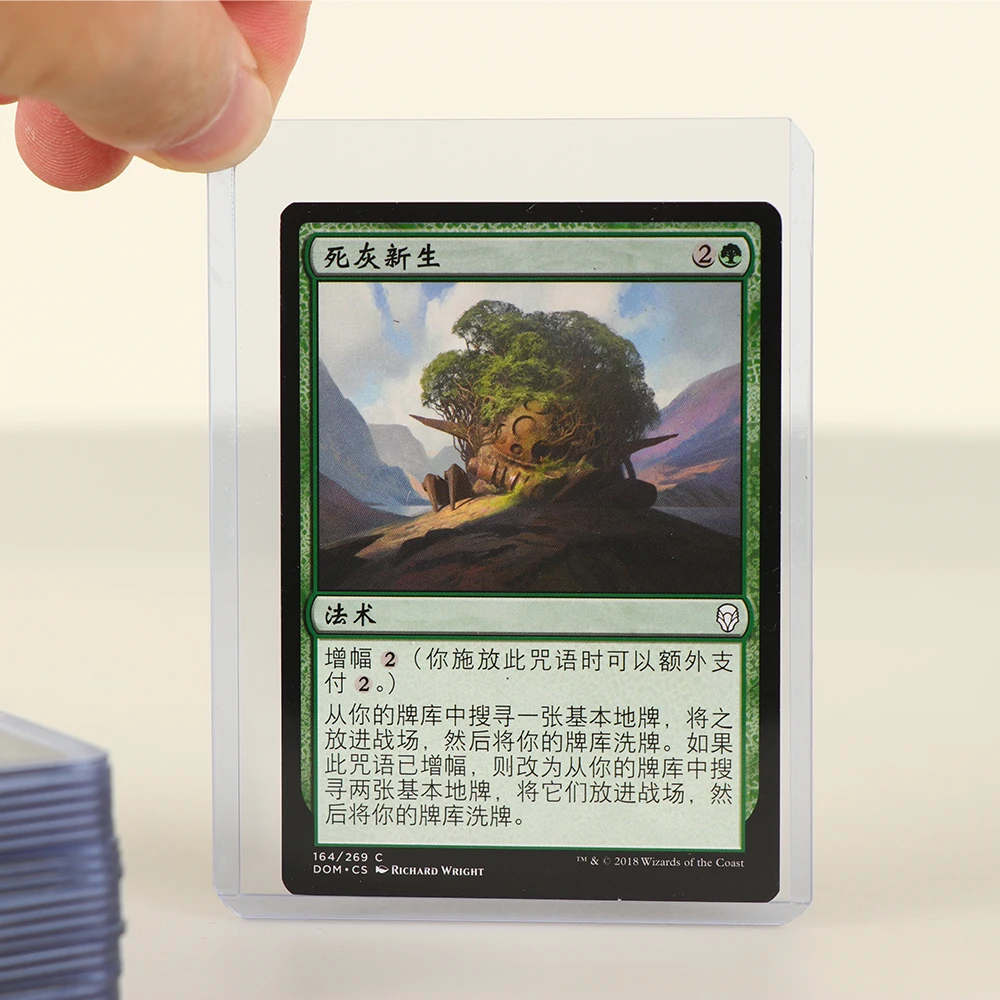 Pocketmon Rookie Used Thick Trading Sports Holder Top Loaders Plastic Cards Sleeves Album with Sleeves