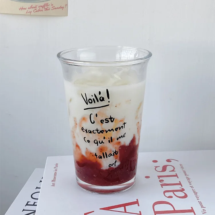 Harmony Wholesale High Quality Custom Logo Design Clear Personalized Custom Coffee Glass Mug Cool Cups