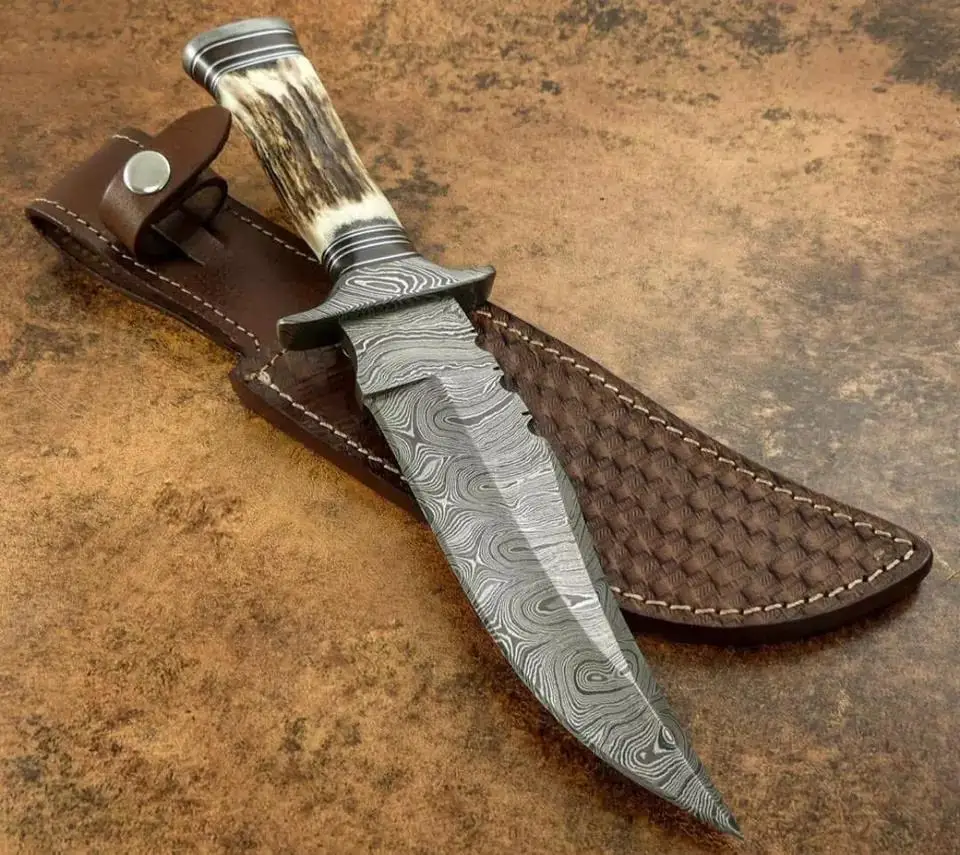 QANA Factory Wholesale OEM stainless steel kitchen knives set with wood block damascus knife cheese butter fruit meat knife