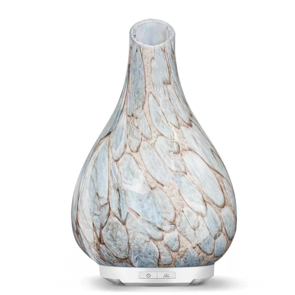 Luxury Art Glass Marble 100ml Blue Design Home Office Deco Good Quality Humidifier Essential Oil Aroma Diffuser