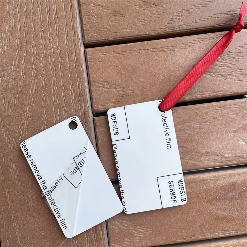 MDFSUB Welcome to customize any shape sublimation pendant Sublimation Blank Mdf Ornaments for Christmas Tree Decoration