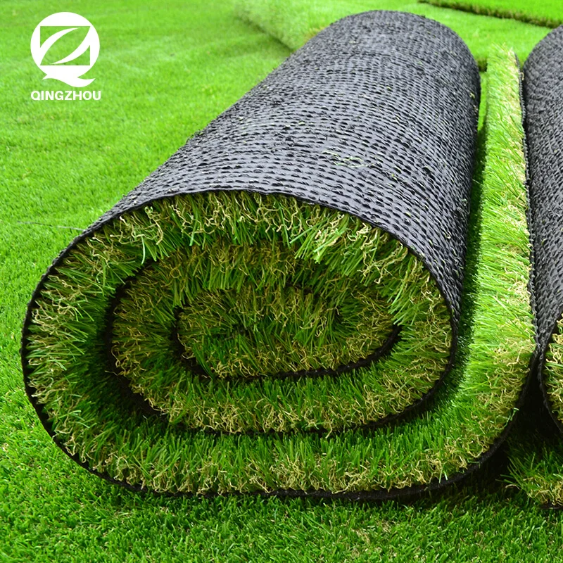 QINGZHOU L001 quality artificial grass carpet landscape outdoor synthetic grass price three color artifical grass for garden