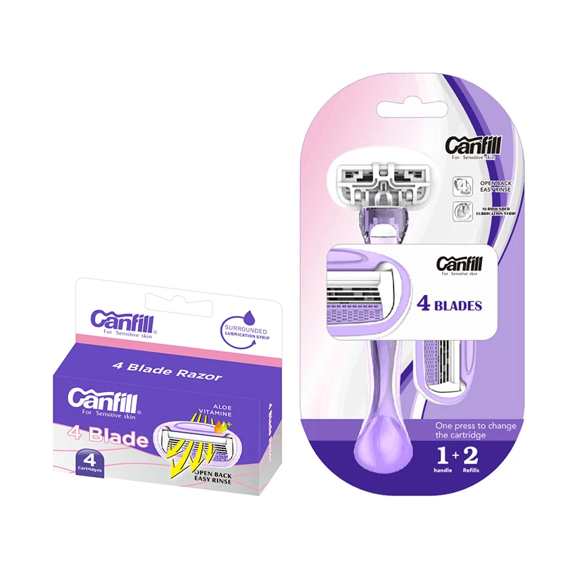 New four blade women razors system online razor