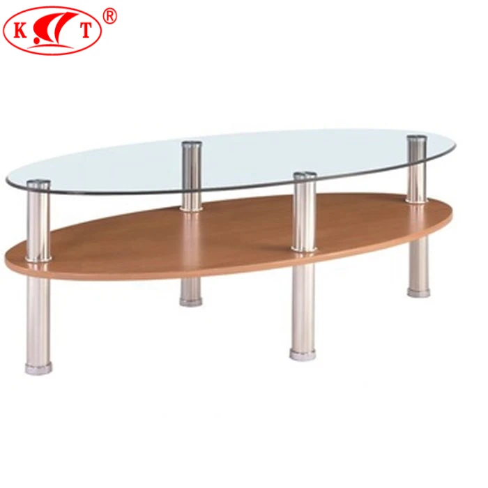 Wholesale Home furniture Cheap stainless steel Leg Tempered Glass Coffee Table