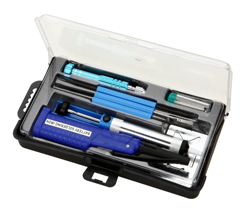 Zhongdi ZD-972E Soldering Iron Kit Electronics Full Set Welding Tool with Soldering Iron Soldering Wire Screwdriver PCB Repair