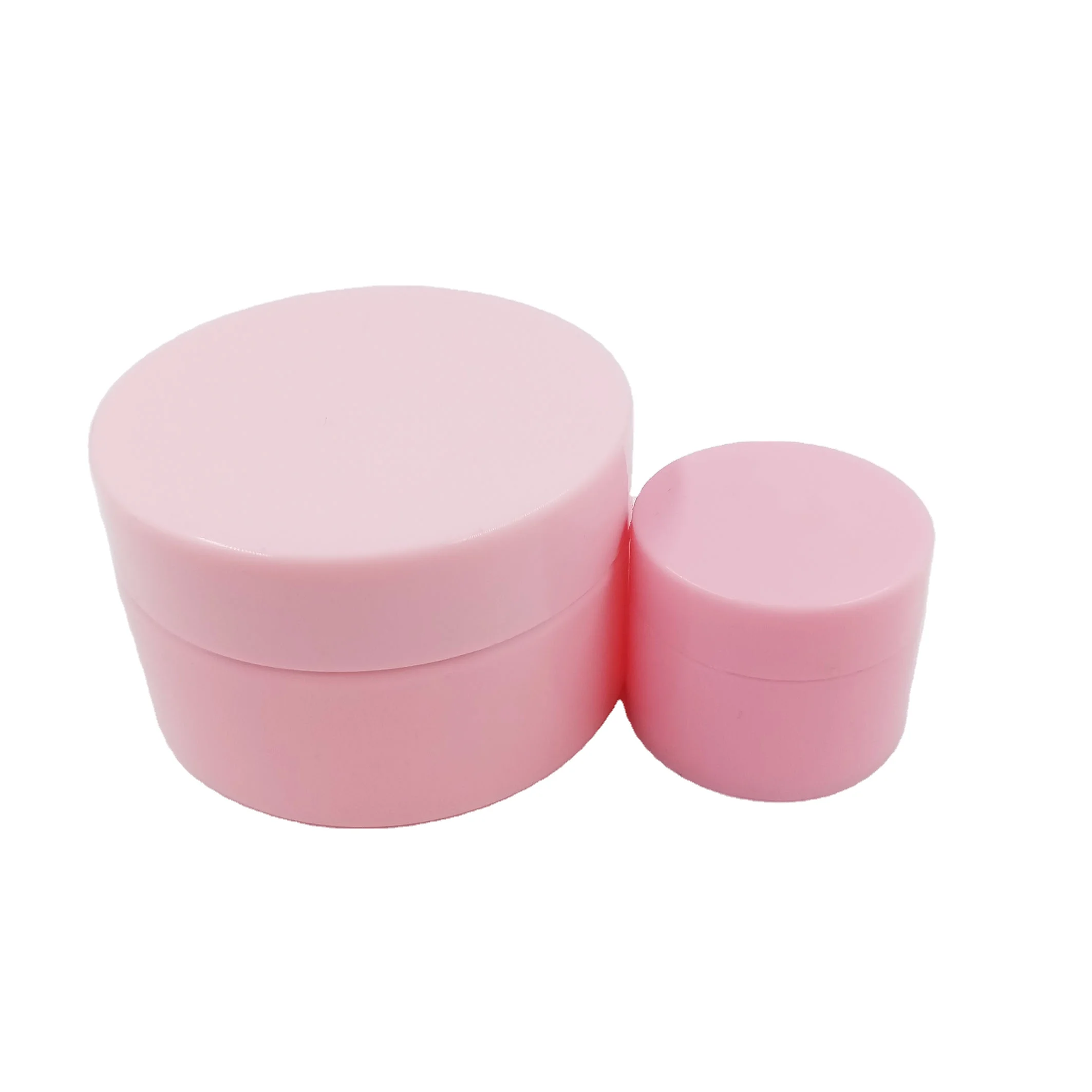 factory pink matte 100 ml pet cosmetic jars plastic and 10 gr pp cream jar packaging custom cosmetics containers and packaging