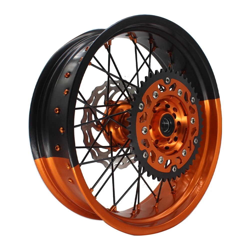 16 17 Inch supermoto 3.50/5.00 Wheel Set dirt bike wheels off road motorbike wheel for ktm