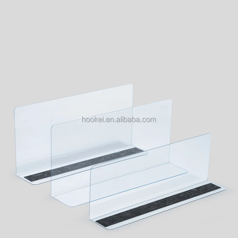 Hookei Transparent Supermarket Shelf PVC Dividers
