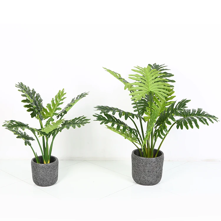 Spring Taro Philodendron Selloum Plants artificial standing indoor plant