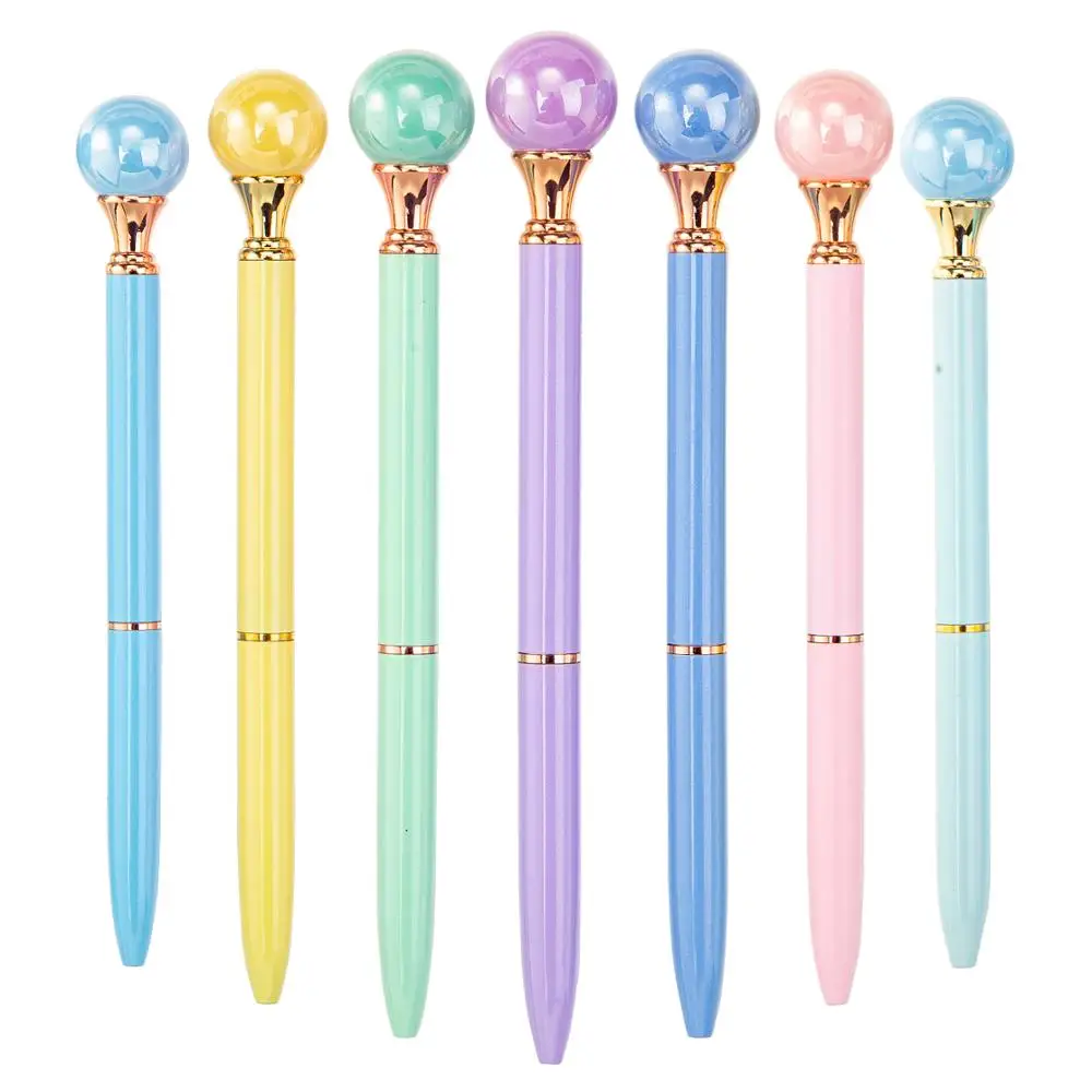 New Design Women Cute Luxury Metal Promotional Pearl Ballpoint Pen with Custom Wedding Gift Logo