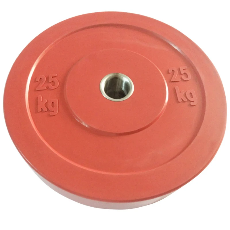 
OEM competition silicone rubber bumper plate weightlifting plate barbell plate for GYM 