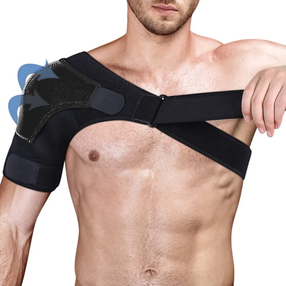 Hot Sale Neoprene Elastic Shoulder Support Belt Double Layer Warm Shoulder Strap For Gym Clavicle Brace Fixation Corrector
