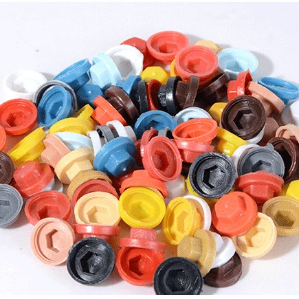 Заводской поставщик, оптовая продажа, Белая нейлоновая цветная Крышка для винтов на заказ