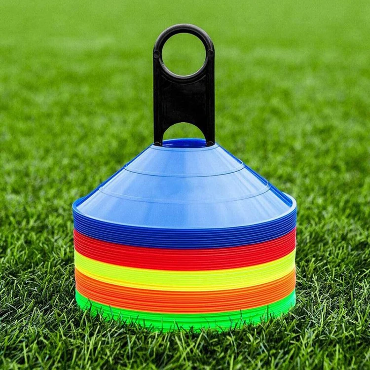SMARTFIT Agility Cones  Multi Color Marker Cones Soccer Training Marker Cones for Agility Training