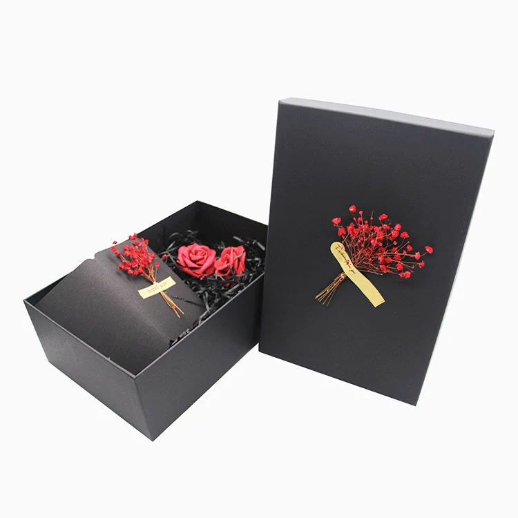 cardboard Custom wholesale advanced gift box and bag set