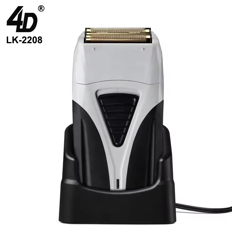 4D LK2208 Electric Rechargeable Mens Shaver Foil Shaving Machine Electric Shaver with Charging Base