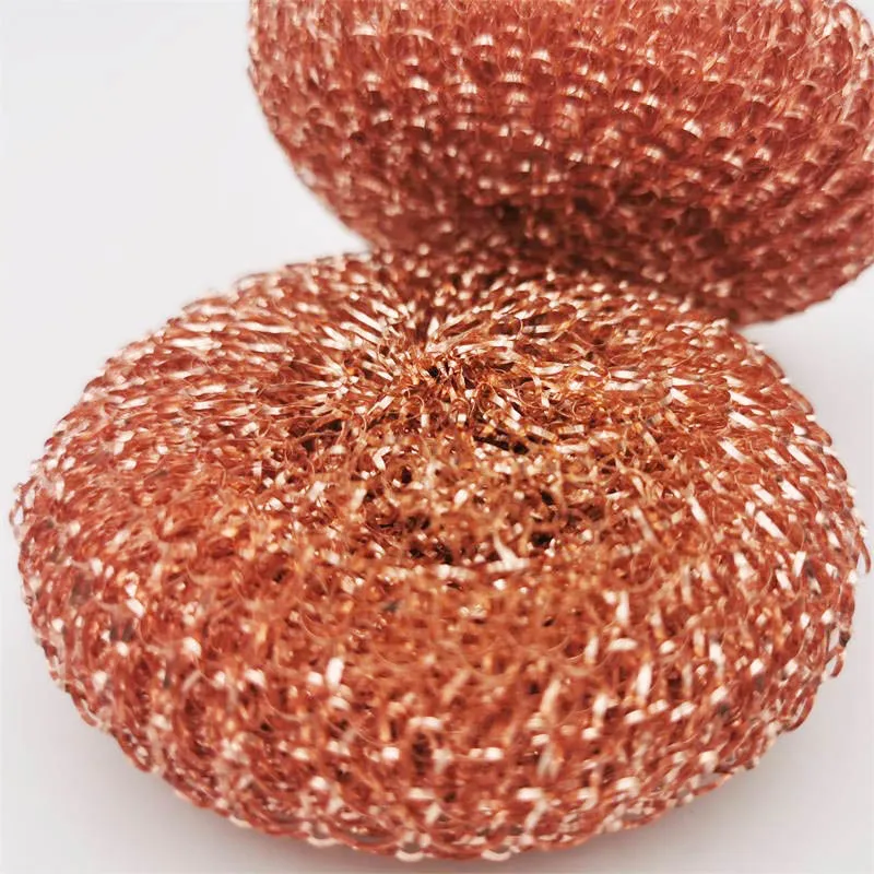 100% copper scrubber copper scouring pad dish sponge
