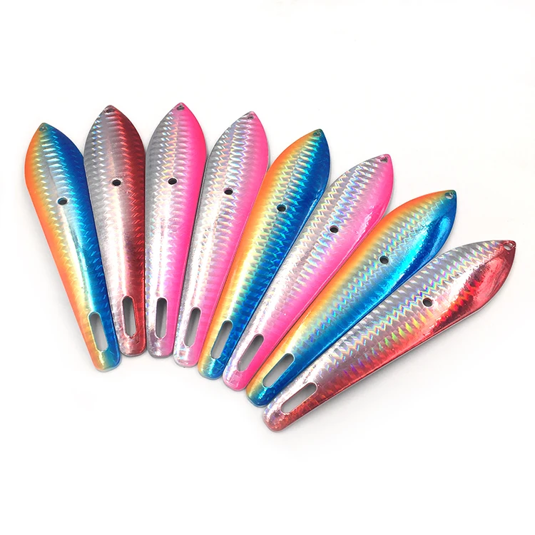 Stainless Steel Lure Spoon With Hook Fishing Lure Fishing Tackle 6 Sizes Gilding Painting Style