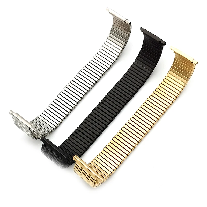 elastic metal stainless steel  bracelet watch band watch strap