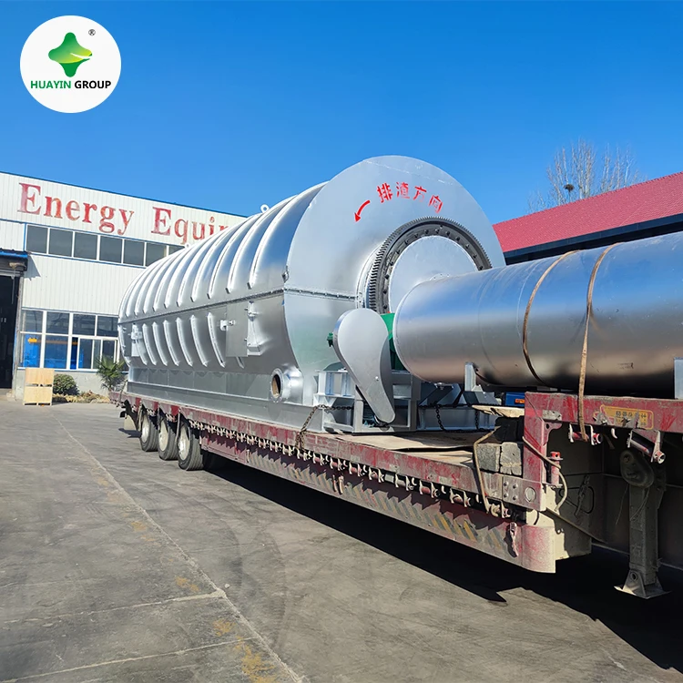 Huayin waste tyre tire pyrolysis machinery cracking reactor for pyrolysis oil