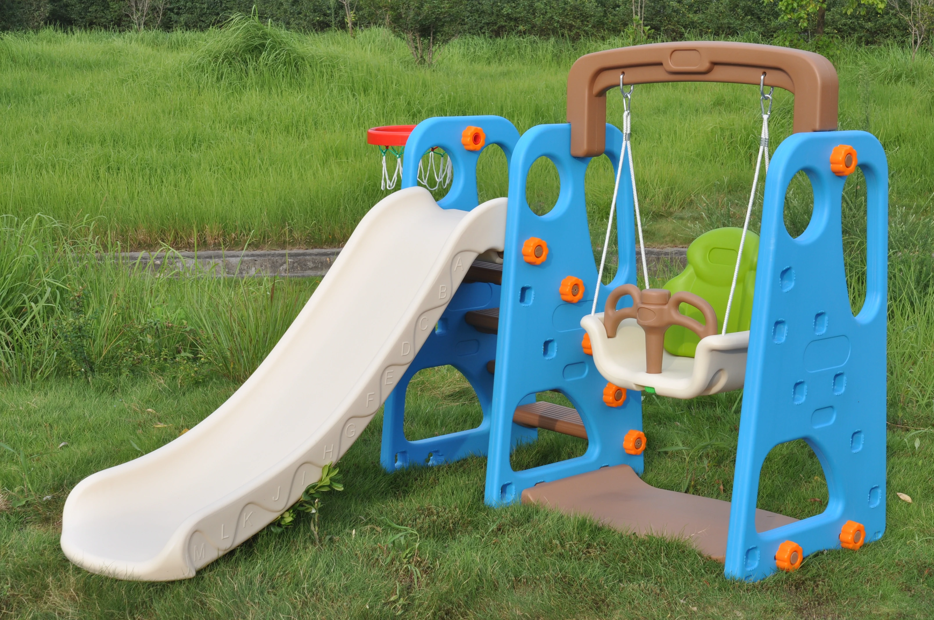 Factory Supply Children New Style Indoor Playground Slide Cheap With Swing Set