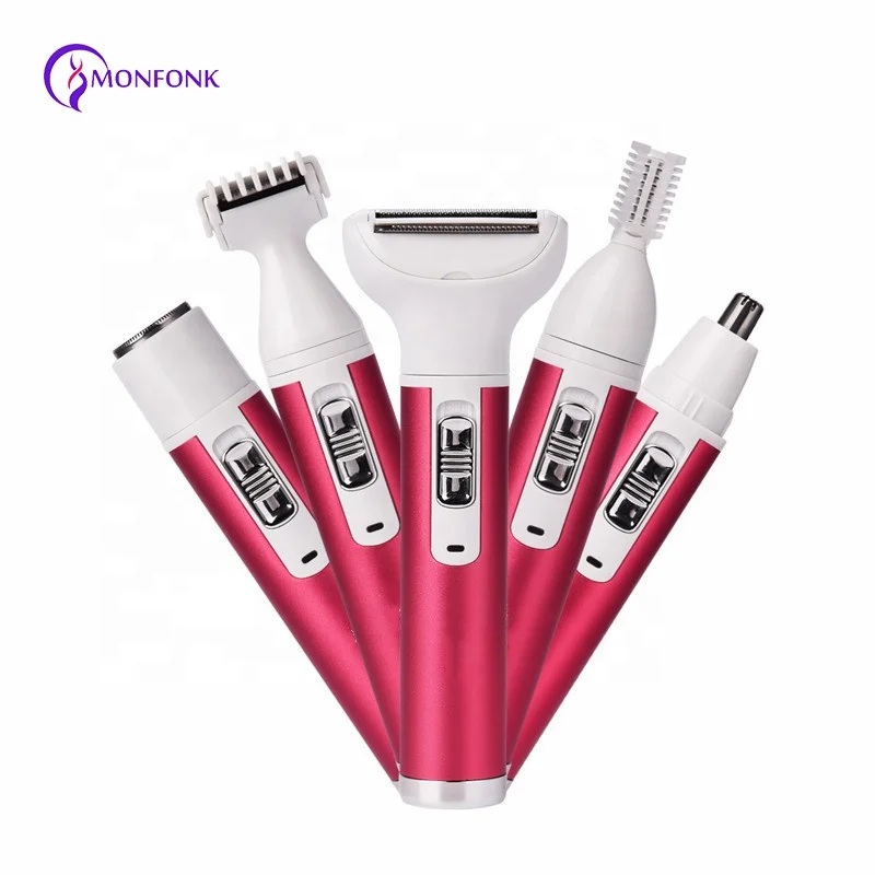  Lady Shaver Cordless Nose Hair Trimmer Rechargeable Electric Removal Mini