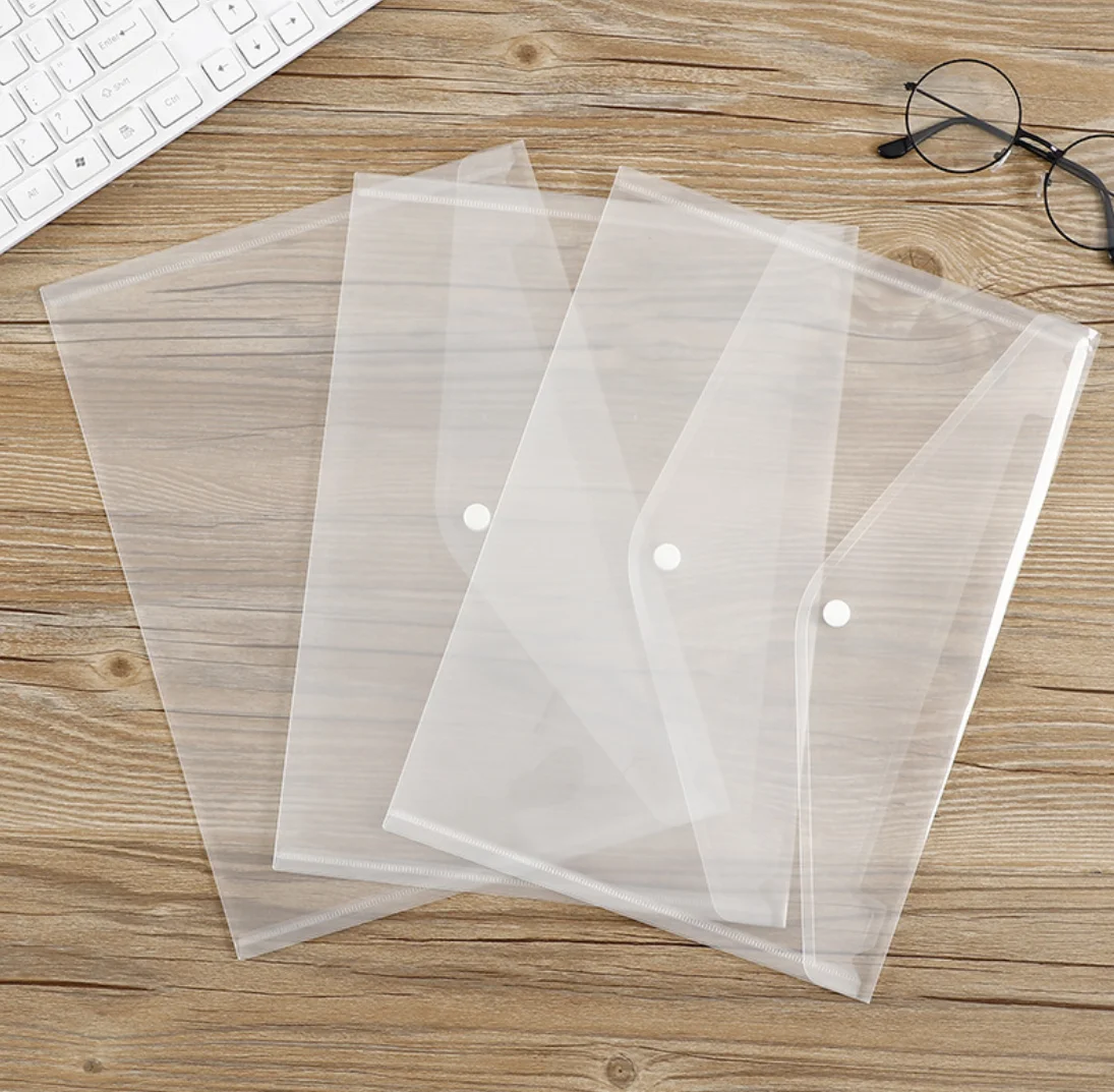 Прозрачный Органайзер с логотипом на заказ A4 Pp, пластиковый файл для документов Baag