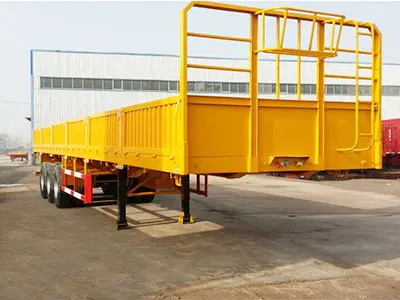 Высокое качество 40FT Фува 3 оси бортовой прицеп боковой стенки грузовой боковая стенка полуприцеп