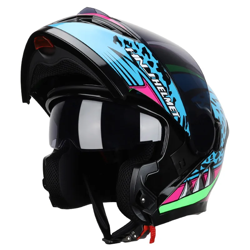 SUBO ECE DOT double Support Safety new fashion flip up helmet full face helmet