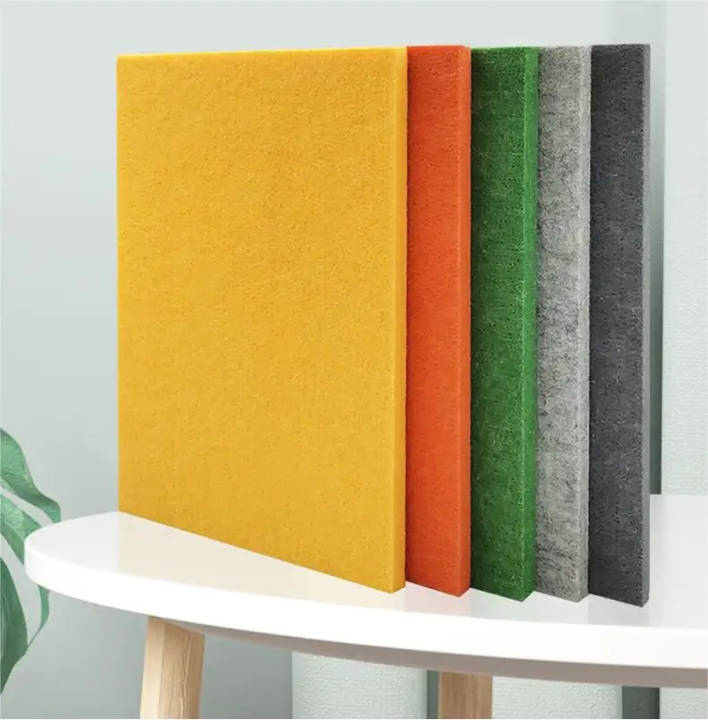 9mm 12mm Polyester Fiber Sound Absorption Panel Polyester Fiber Sound-absorbing Board Acoustic Panel