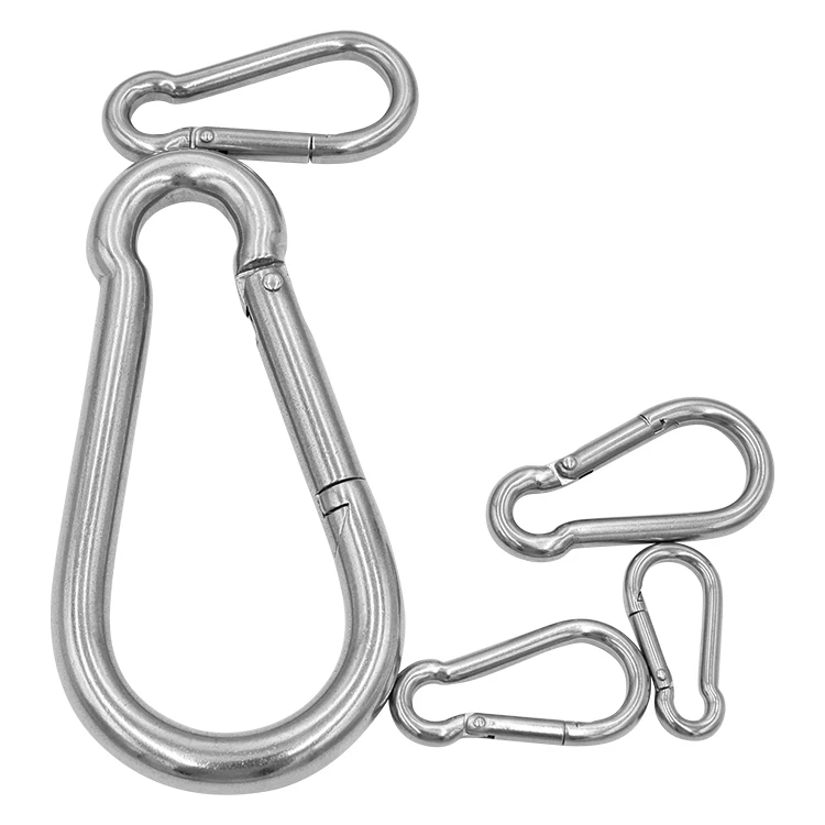 
Ailot 6*60mm Outdoor Hiking Hammock Hanging Custom Color Silver Metal Snap Hook Clips 