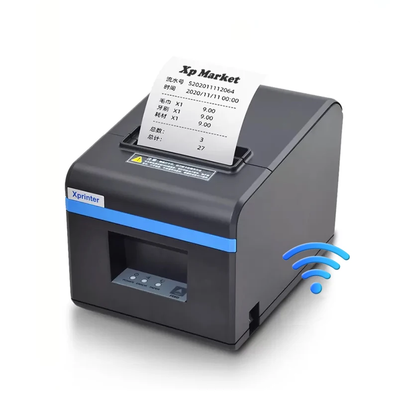 Xprinter 80mm POS thermal receipt printer XP-N160II WIFI with auto cutter for restaurant kitchen