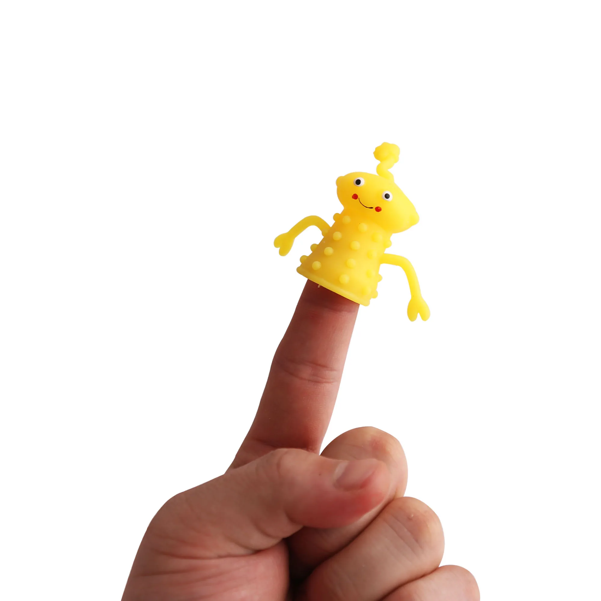 Christmas 8 ct Finger Puppet Toy TPR Soft Baby Hand Puppet Finger Monster Finger Novelty toy set