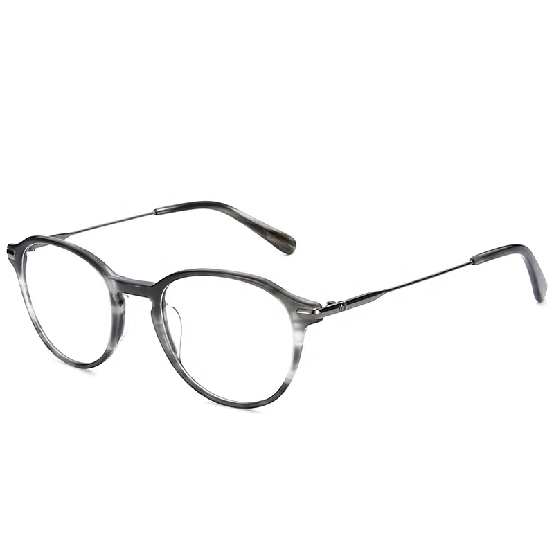 BT4305 Italian Eyewear Unisex Round Retro Acetate Eyeglasses Frame for Prescription Lens Eye Glass