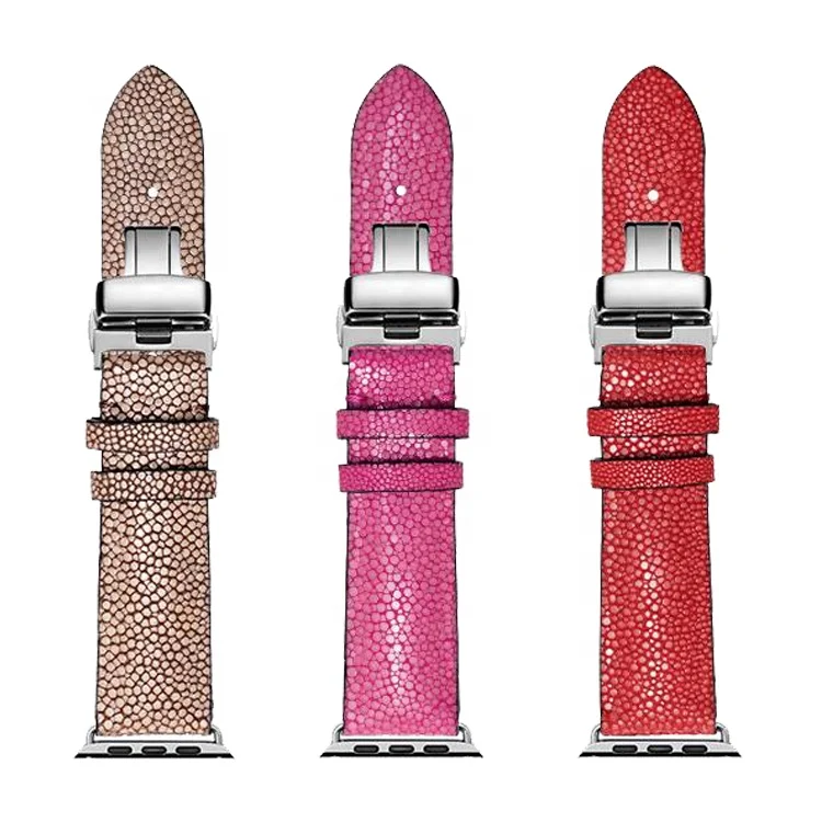 Высококачественный модный экзотический ремешок для часов apple watch из натуральной кожи