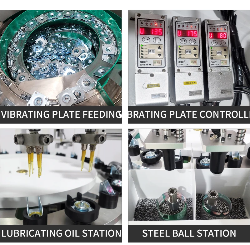 customized mold semi-automatic hot sale Universal caster assembly machine /caster wheel assembly machine