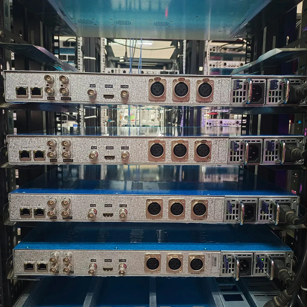 Digital TV Headend Equipment CATV IP ASI Multiplexer H264 Encoder 1 Channel SDI CVBS