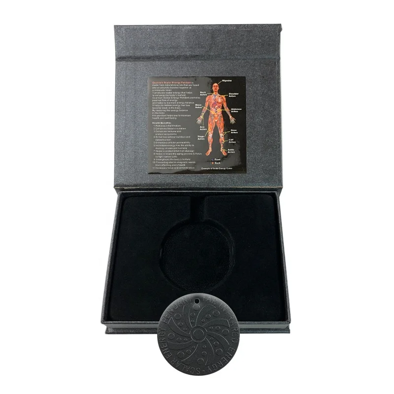 wholesales price custom logo original quantum science scalar energy pendant volcanic energy pendant