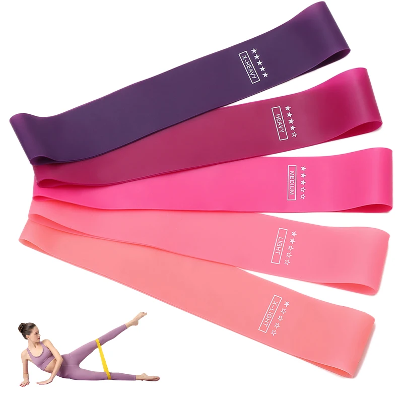 Custom Logo Home Gym Fitness Resistance Pull Up Bands 6 Level Latex Rubber Gym Fitness Resistance Pull Up Bands Set