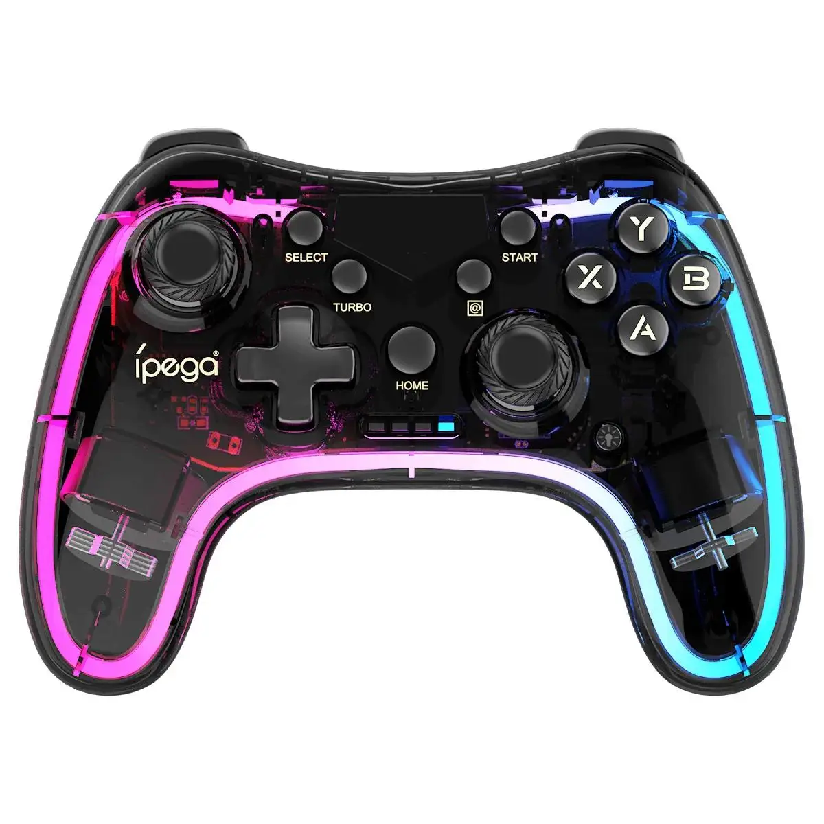 Ipega PG-9228 Bluetooth Game Controller RGB Colorful Transparency Gamepad for NS Switch MFi Games iOS Android Smart Phone
